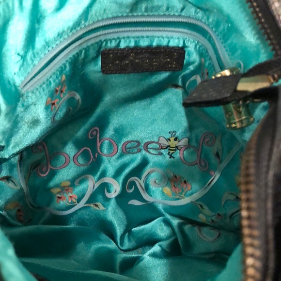 BABEE D Snakeskin Leather Purse Metallic Black - Picture 4 of 8